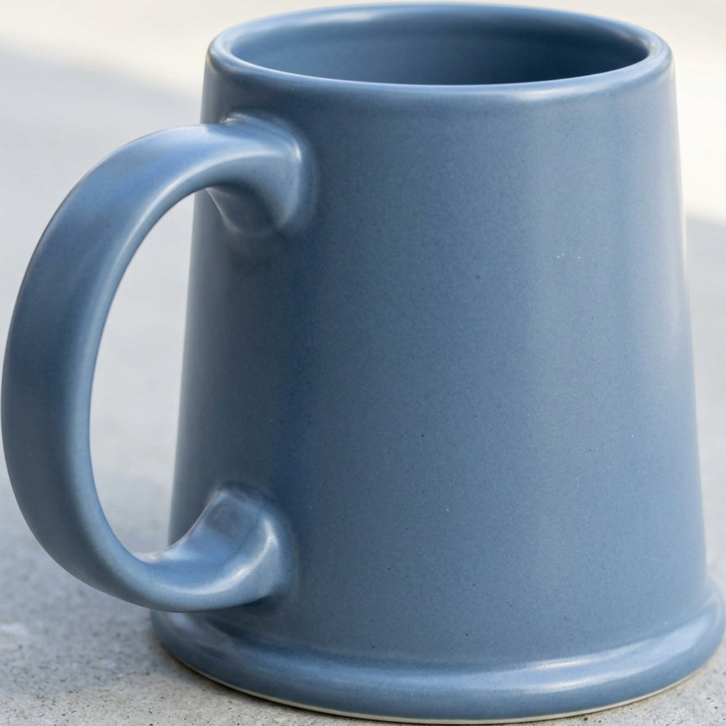 Bovr Arcstone Ceramic Coffee Mug Slate Blue 13 oz - Detail view