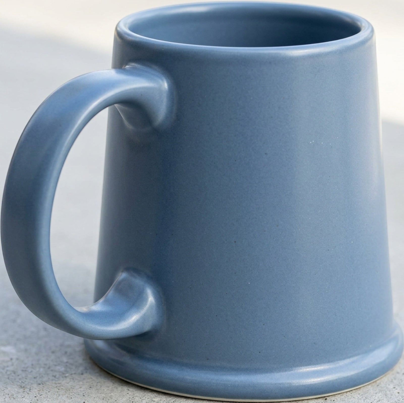Bovr Arcstone Ceramic Coffee Mug Slate Blue 13 oz - Detail view