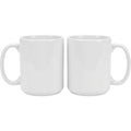 Bovr Ceramic Mug Set White 12 oz Pair