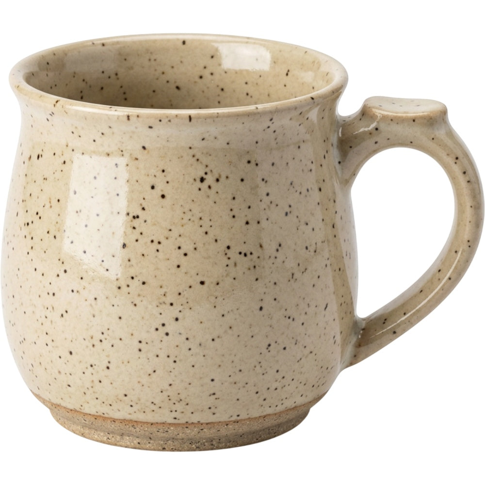Bovr Thumbrest Speckled Stoneware Coffee Mug Oatmeal 15 oz - Product view